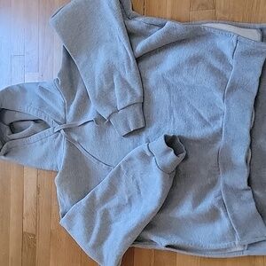 Everlane Gray Hoodie with side slits